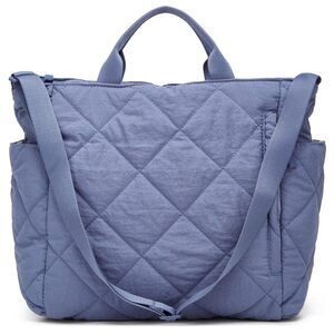 8486 Puffer Tote Bag Quilted Crossbody Handbag Lattice Padded Puffy Purse